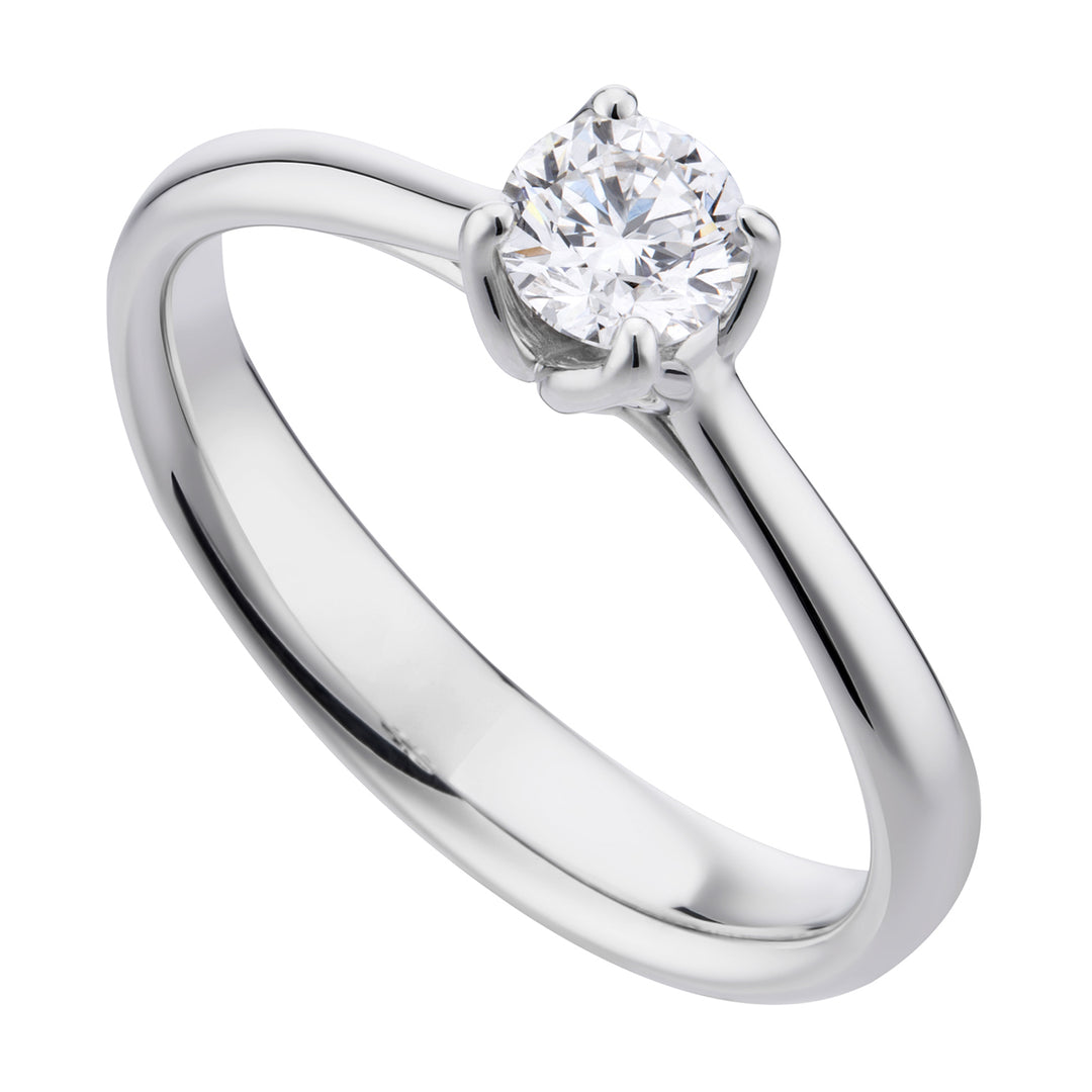 World Diamond Group FM 4-benet solitaire ring, ct. 0,40-0,49 ASLFM010DI5-19011110072