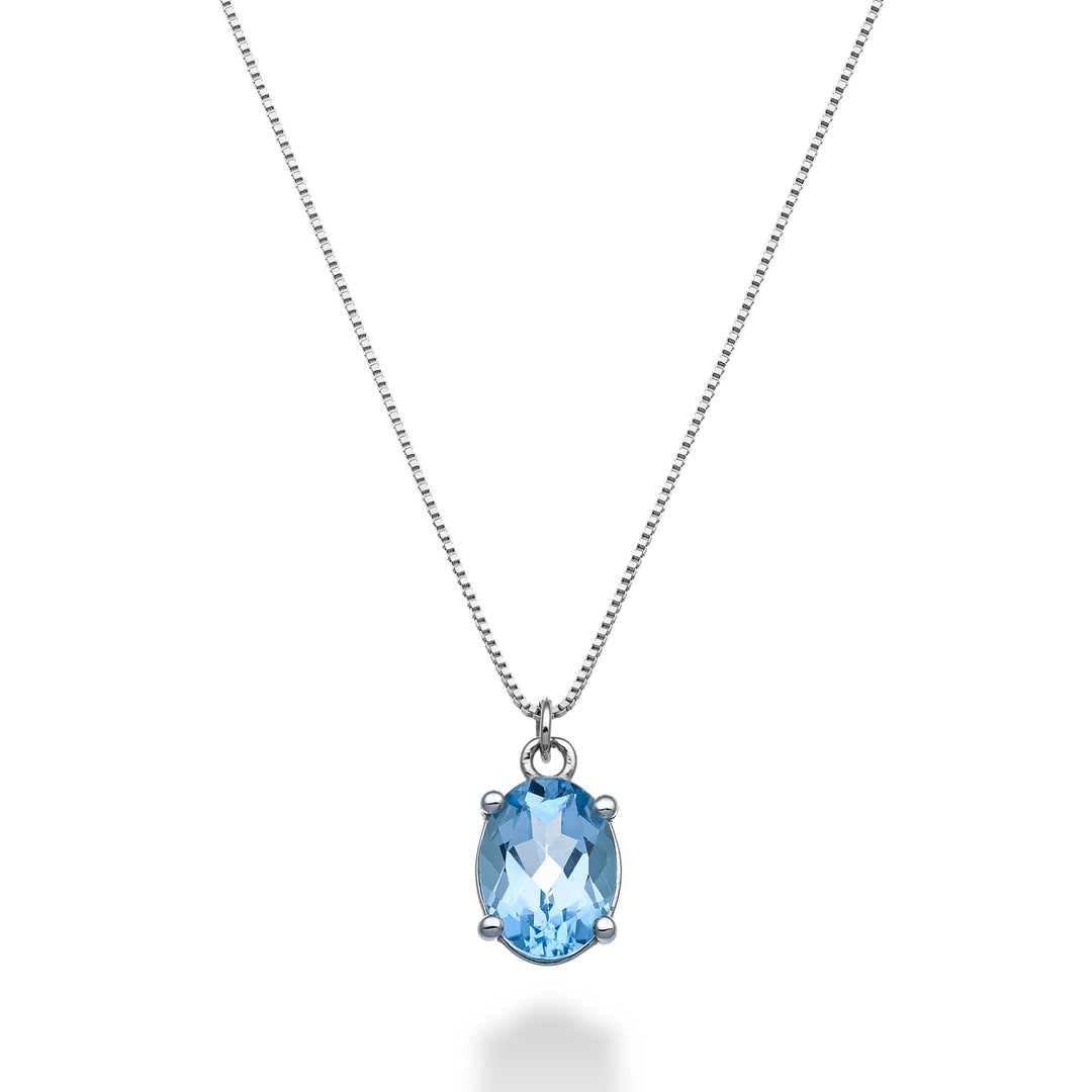 Nihama cl 18k oval blå topas 8x6 ct.1,50 ND5142O4TPAZ