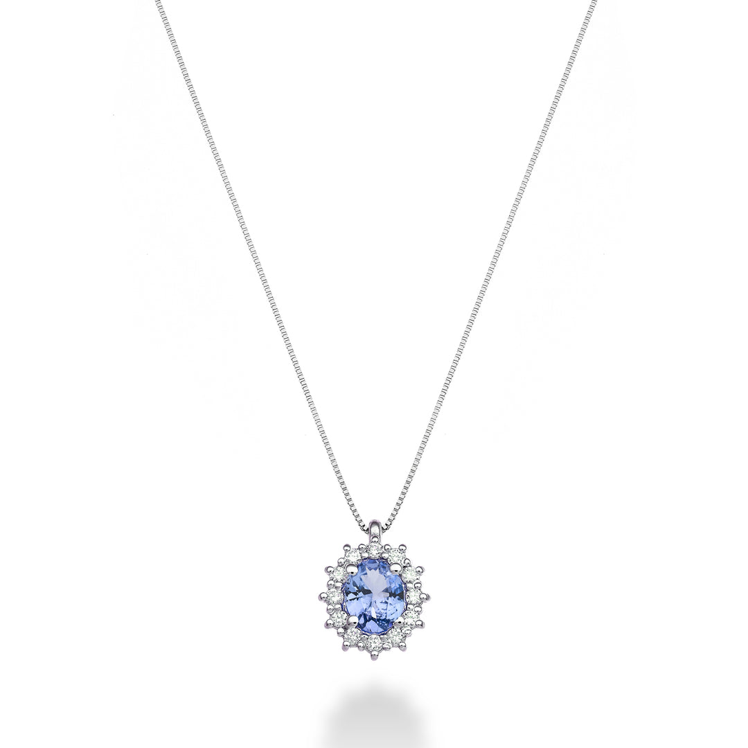Nihama cl 18k ovaler Tansanit 5x4 ct.0,30 Durchm. 0,10 ct ND5126O4TZN