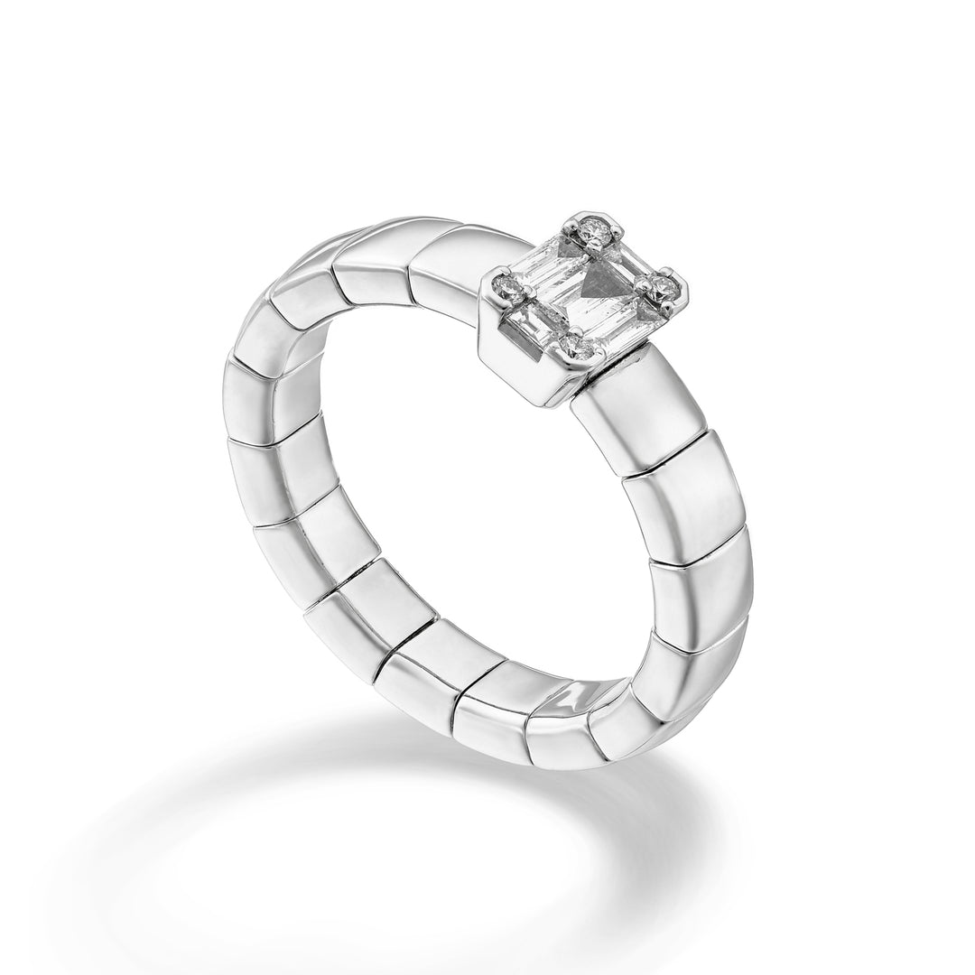 World Diamond Group ein 18-Karat-Durchmesser. Teelöffel mit Feder ct. insgesamt 0,30 GA5163O4BR030