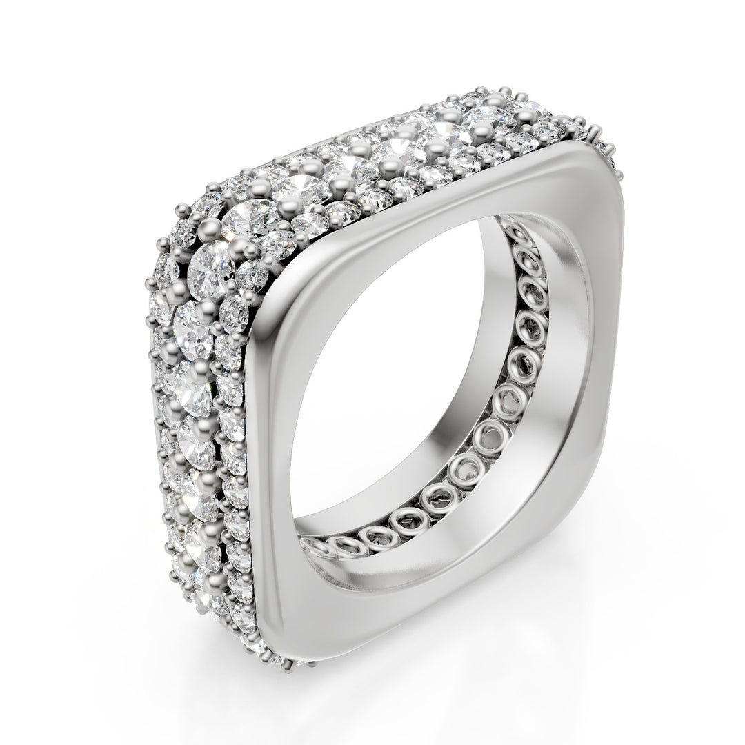 Golay fingerring cubika line 3 rækker ACUBETDI2-20252110106