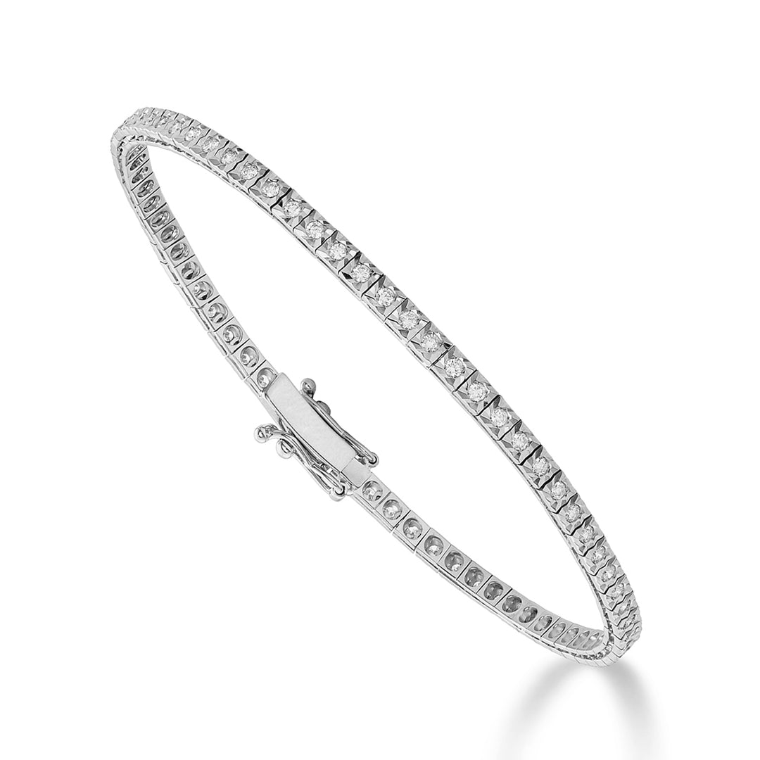 World Diamond Group ny stjärnram tennisarmband ct. 0,83 BTQ040080WDI1-25009110063