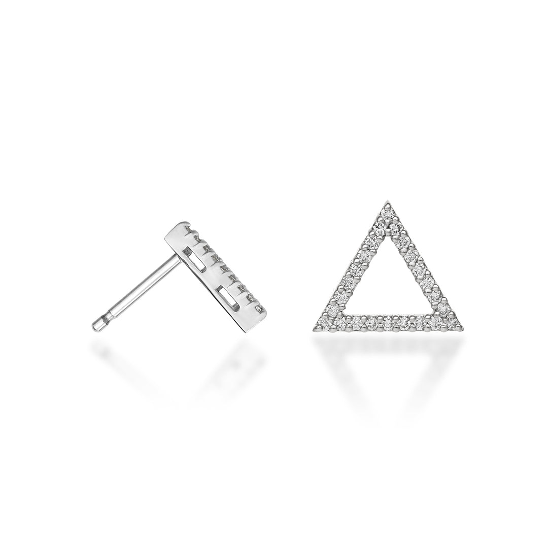 Golay oder 18 Karat geometrische Dreiecksdiamanten 0,28 ct Weißgold GOFTRIDIO4