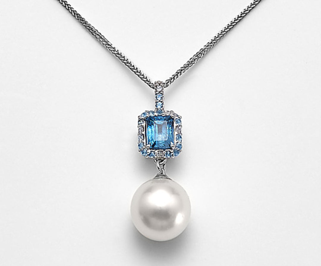 Mikiko cl 18k sspw 11/12 ct.0,06 diam, blå topas och london t opaze MD0983O4SABI110