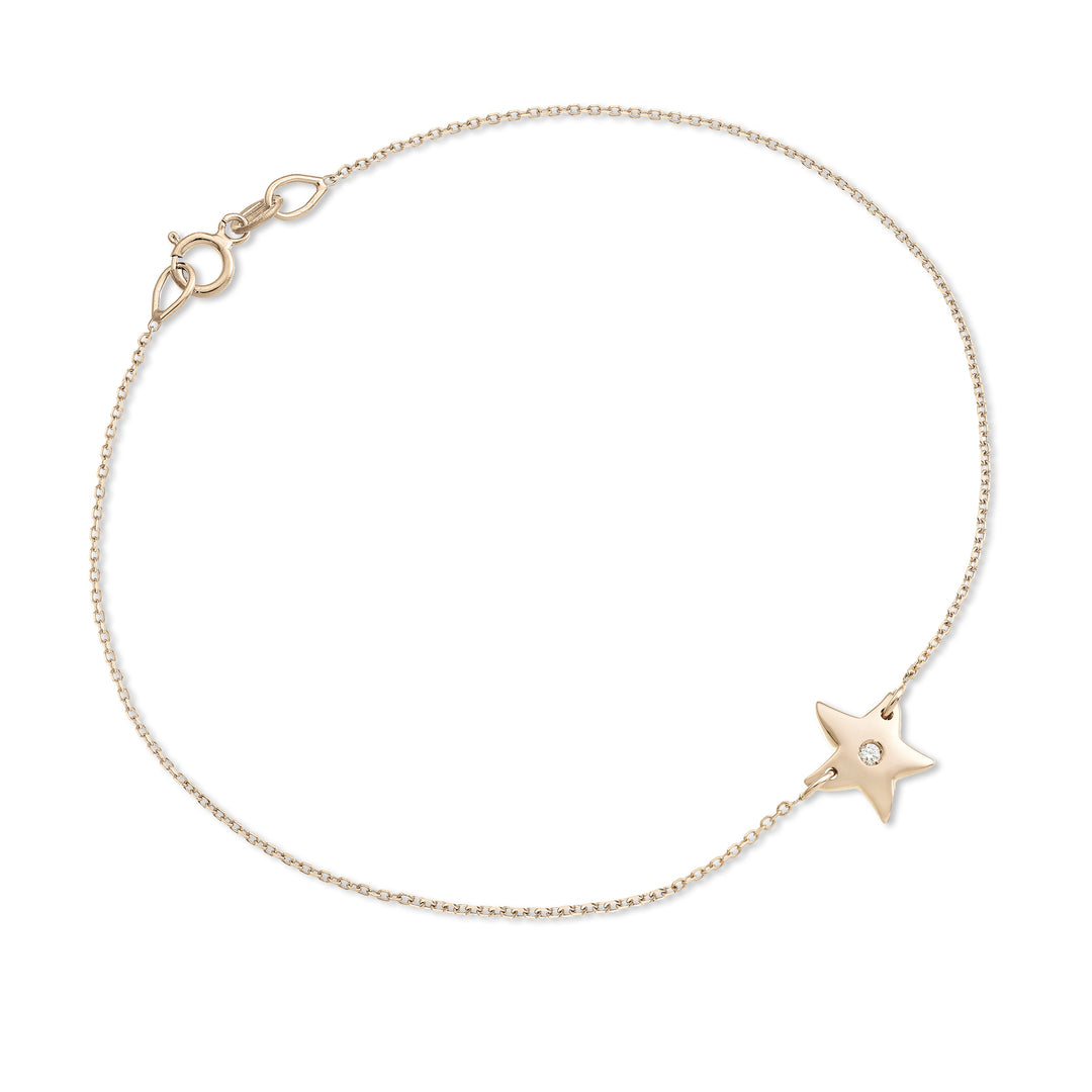 Nihama br 18 karat søstjerner 0,01 ct rosa guld NB5050O3BR001