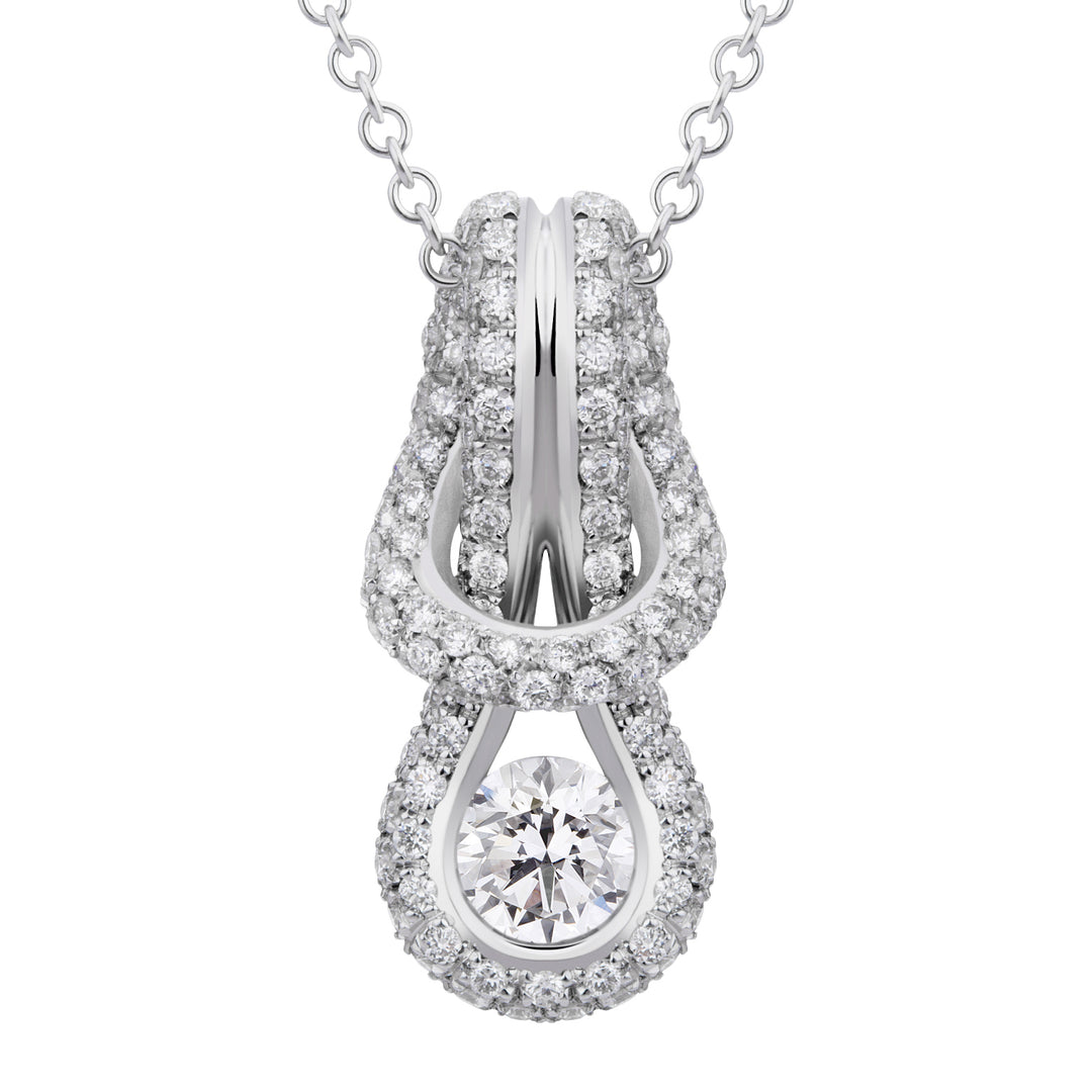 World Diamond Group Forevermark-Encordia-Pave-Knoten-Halskette 0,79–0,88 PCTFM011DI4-22031000011