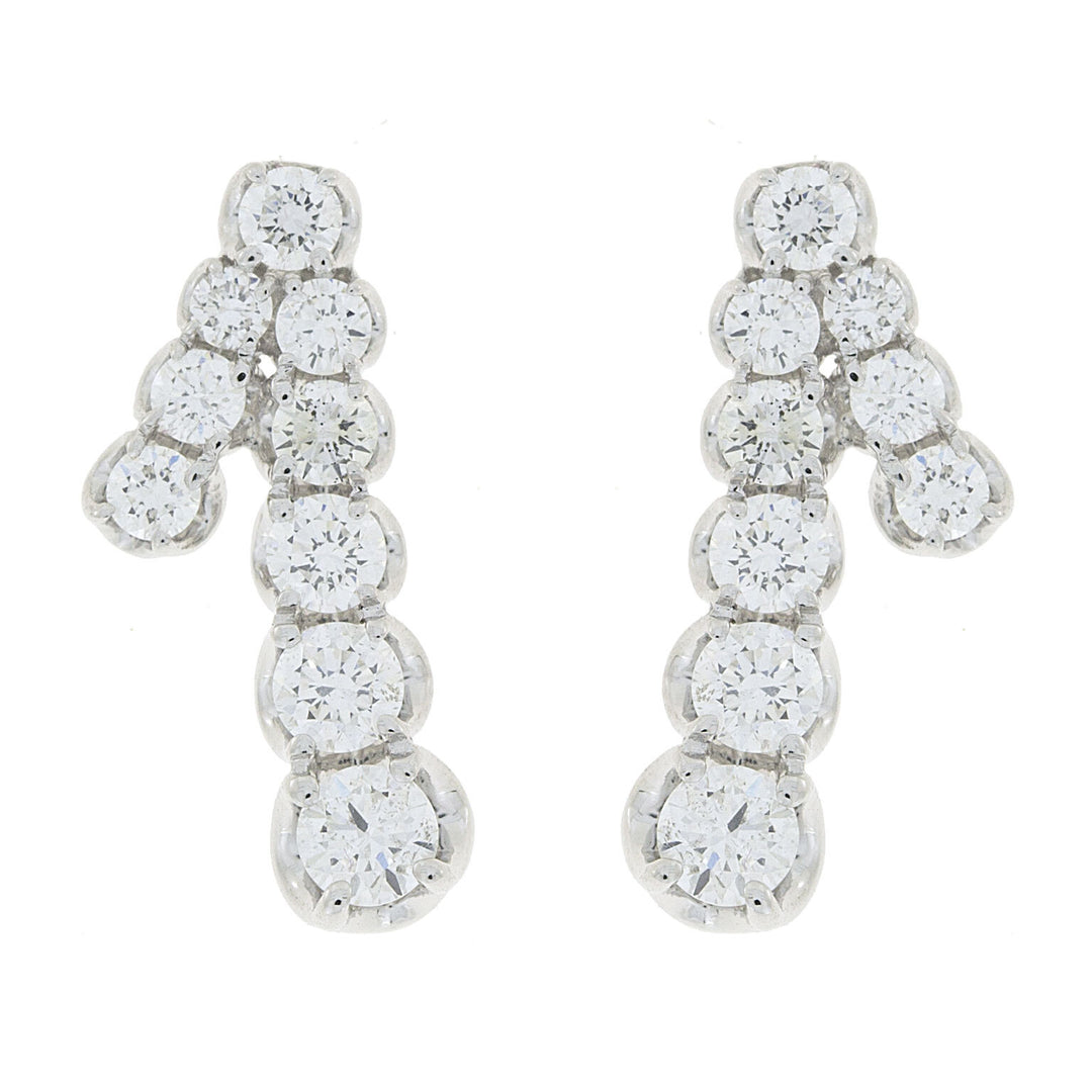 Golay contrary earring with 9 white diamonds total ct. 1.33 ONE3009-120-14357110486