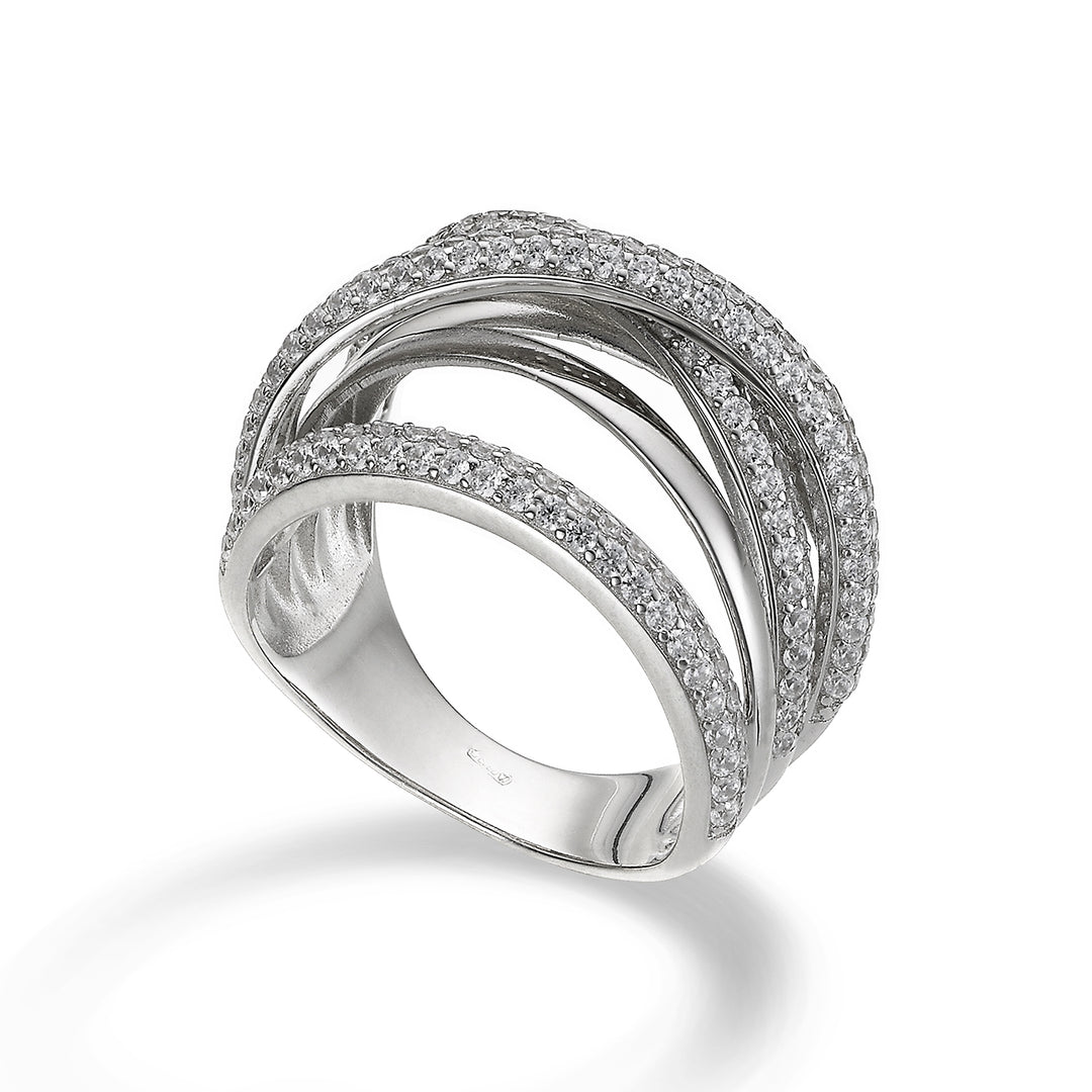 Nihama und AG925 weiße Swarovski-Edelsteine NA7187A4WHITE0