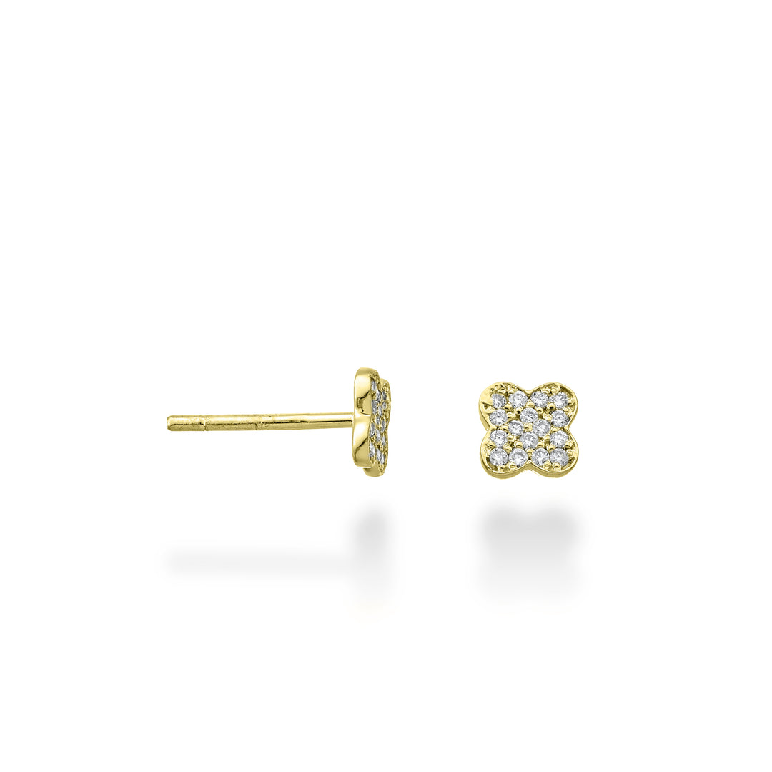Mikiko oder 18 Karat vierblättriges Kleeblatt, 0,12 ct Gelbgold MO5145O1BR012