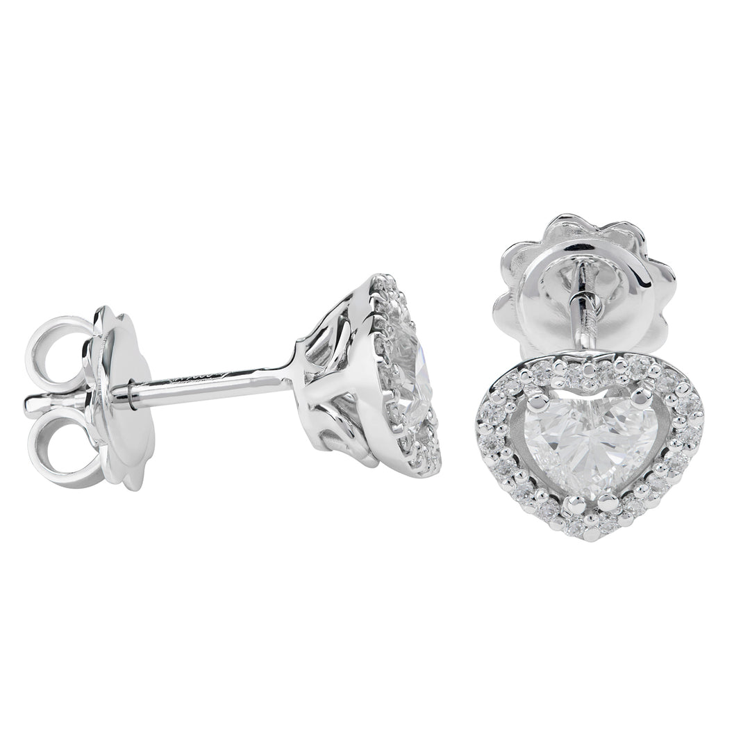 Golay diamond heart earrings cen ct. 0.35 and outline OCT003DI2D-20196110048