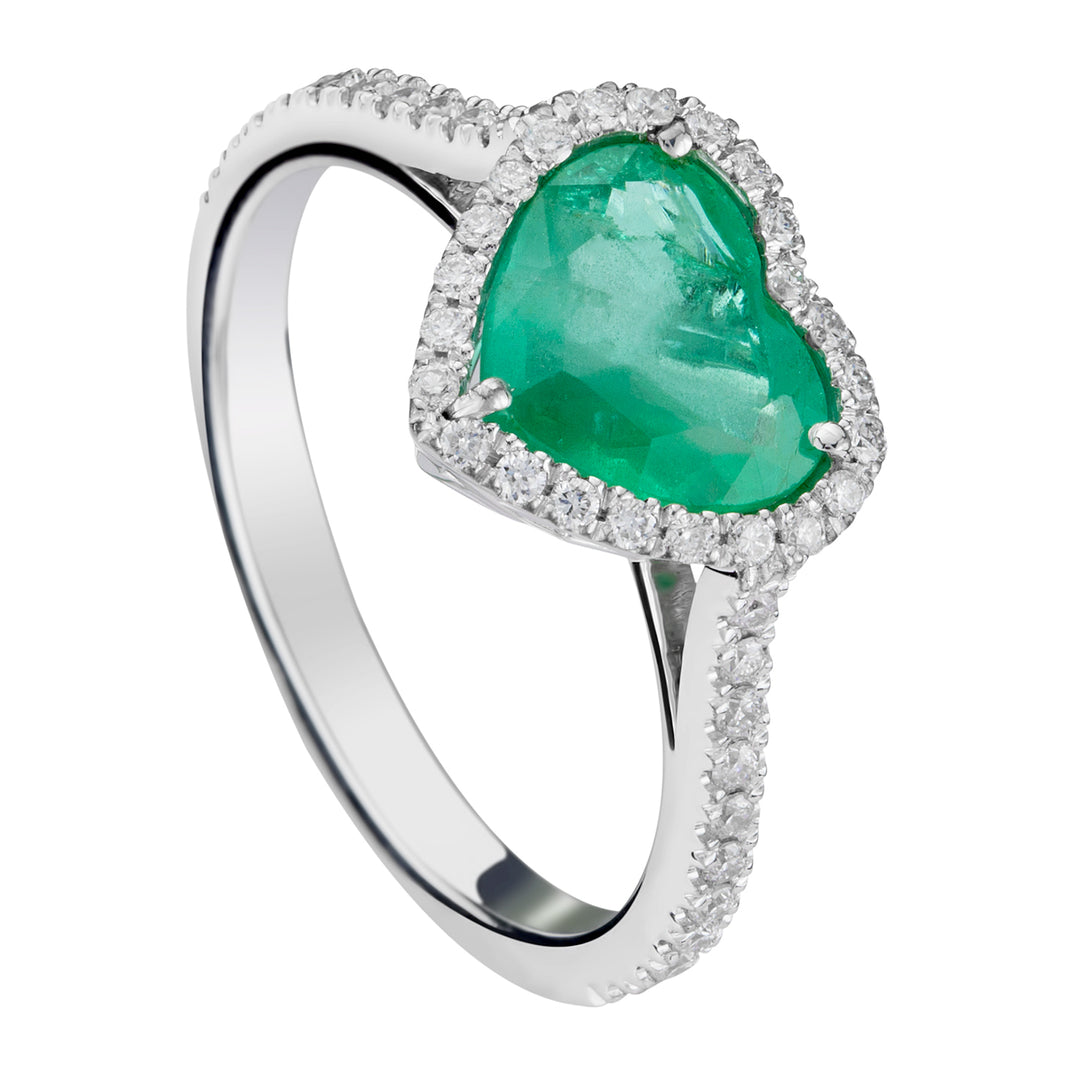 Golay heart and contour emerald ring APU247DI-18088110038