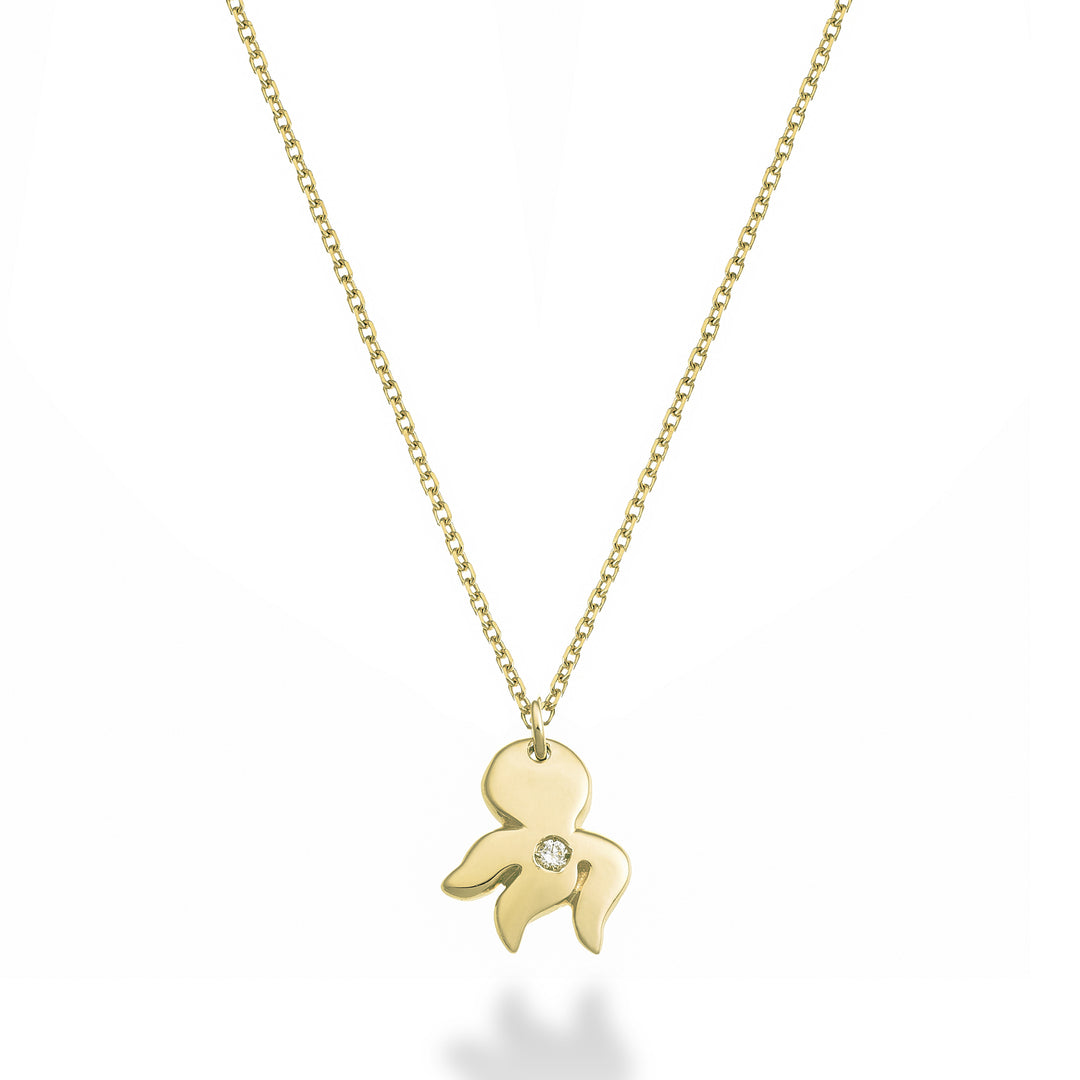 Mikiko cl 18k bläckfisk 0,01 ct gult guld MD5137O1BR001