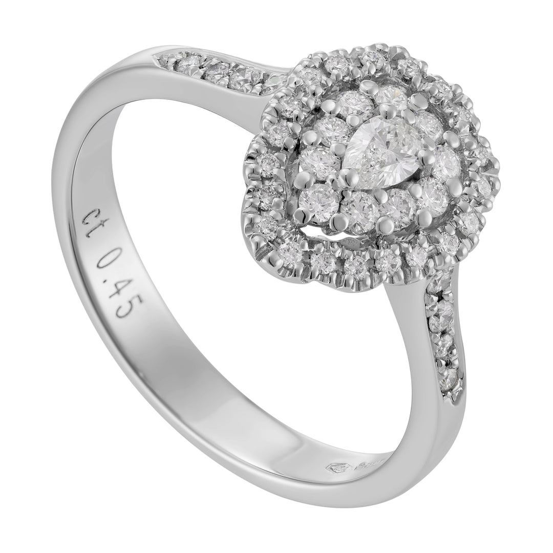 Golay drop ring 0.10 ct with contour ACT005DI-18257110167