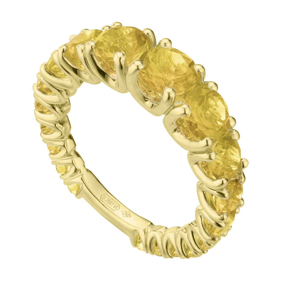 Mikiko en 18kt graderad citrin med gul guldtacka MXDABIC1498CITO1