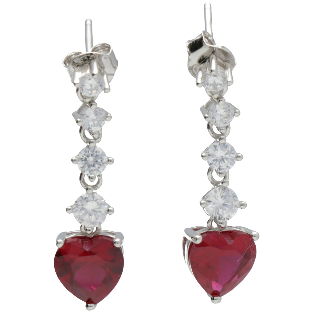 Mikiko oder AG925 Edelstein Swarovski weiß und rot MO7641A4RED00