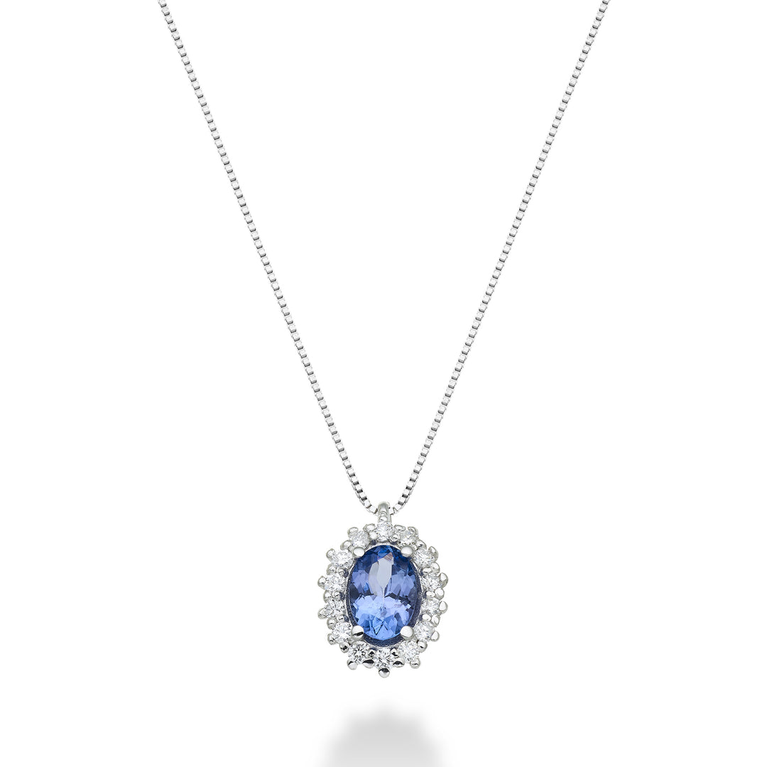 Mikiko cl 9k tanzanit n. oval 6x4 ct.0,38 diam. ct.0.13 MD5086R4TZN