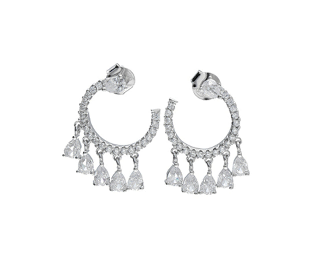 Nihama eller ag925 hvide swarovski ædelstene NO7610A4WHITE0