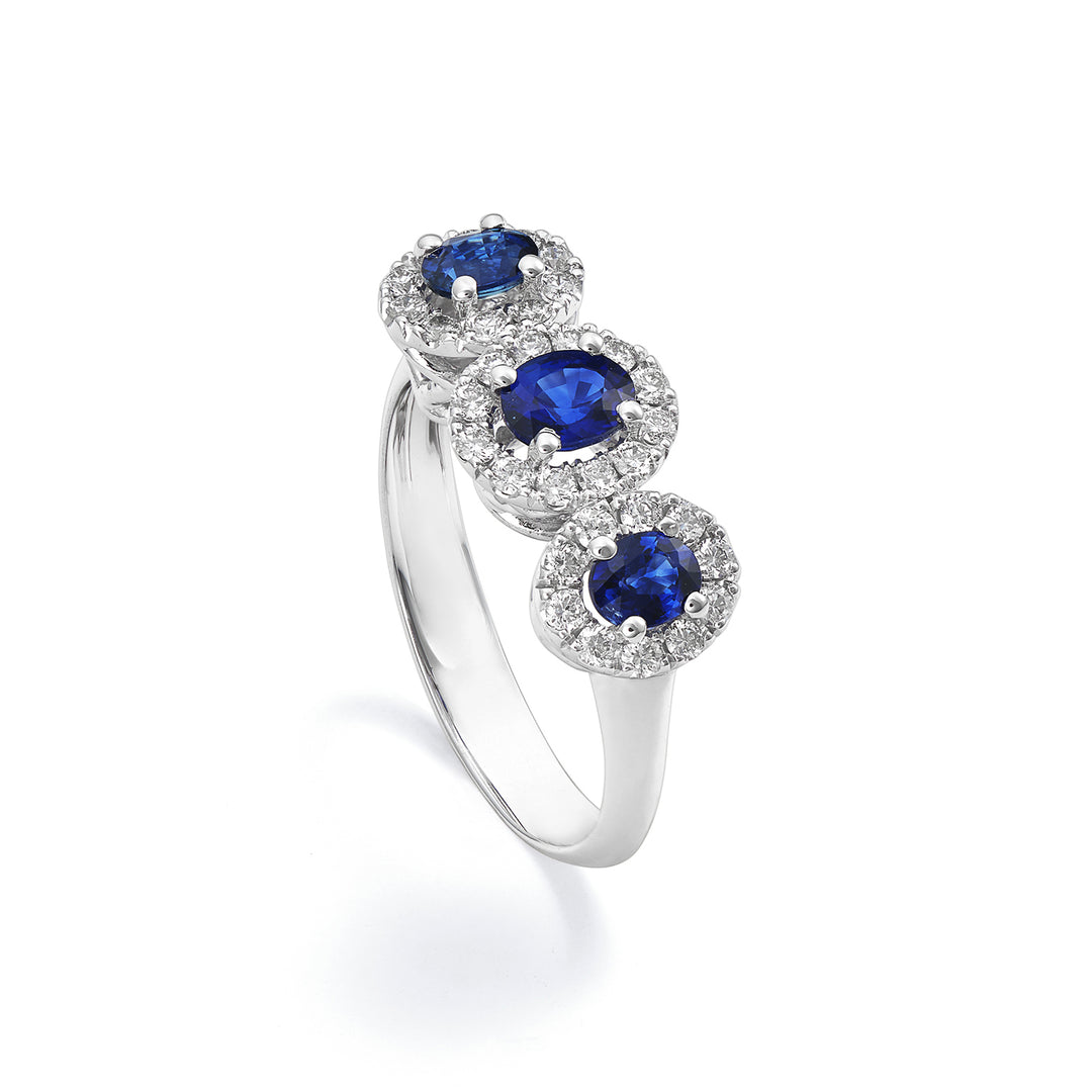World Diamond Group safirtrilogiring 4x3 cent 5x4 forts. diamanter ACL3123DIZB45-22284110013