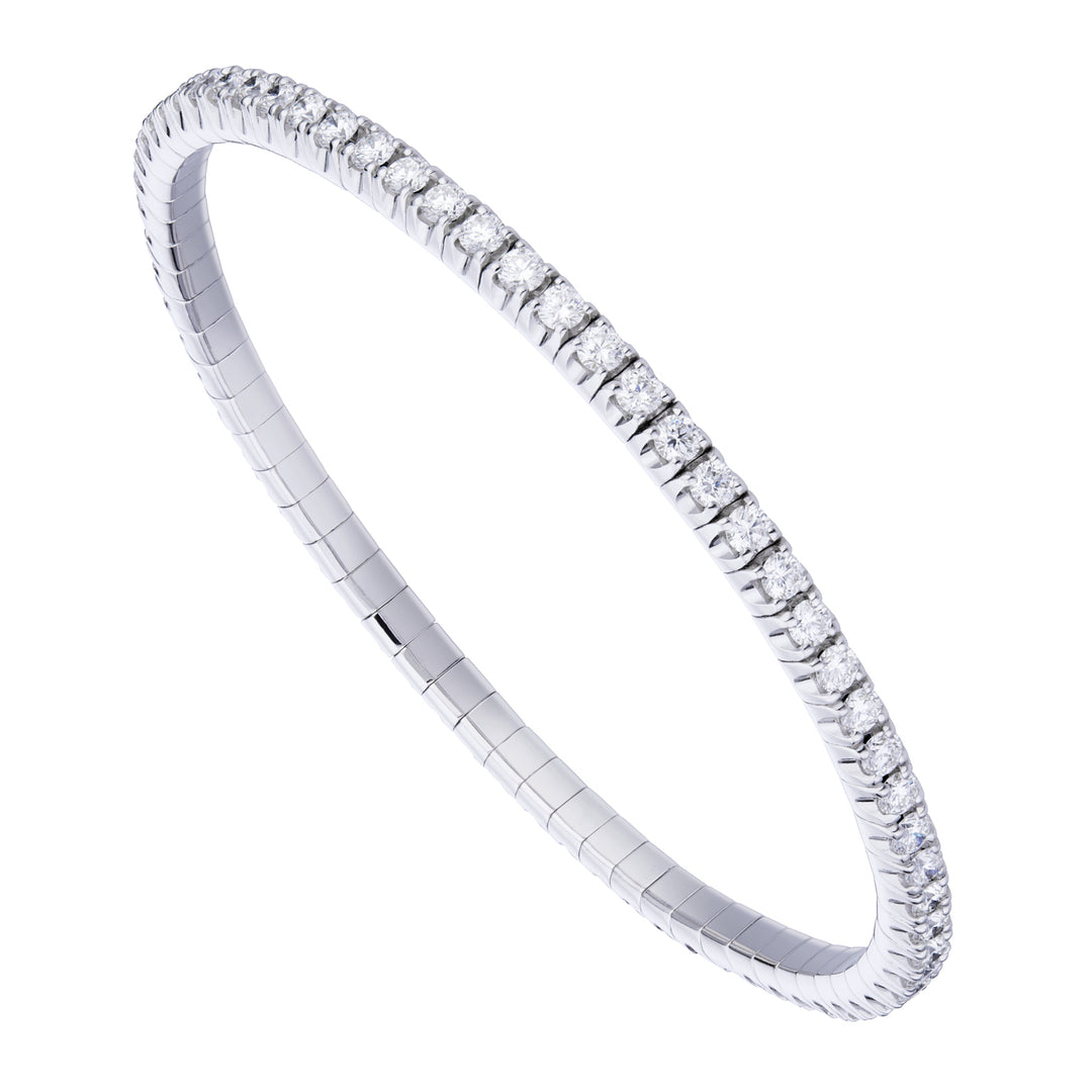Golay elastiskt tennisarmband herr storlek 18 cm 3,38 ct BTE005LDI45-19295110067