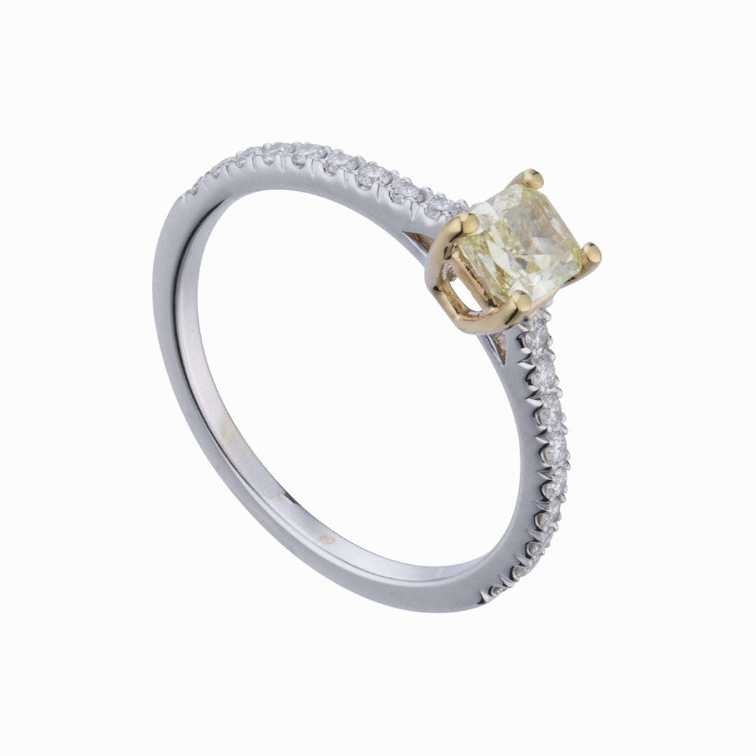 Golay solitaire ring with princess fancy APRC018DIFY60-21209110033