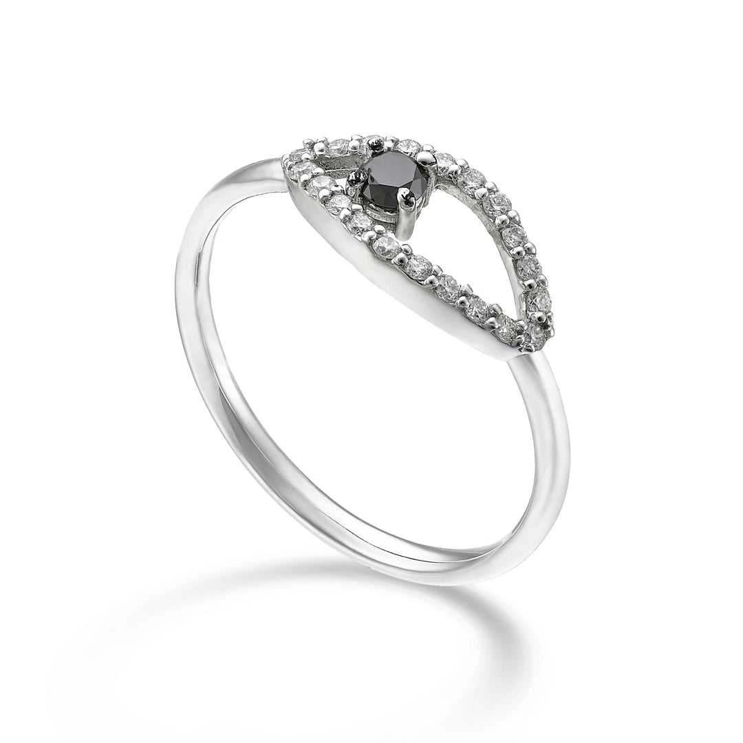 World Diamond Group en 18k "öga" svart diamant 0,10 ct diam. ct.0.15 GA5186O4BK025