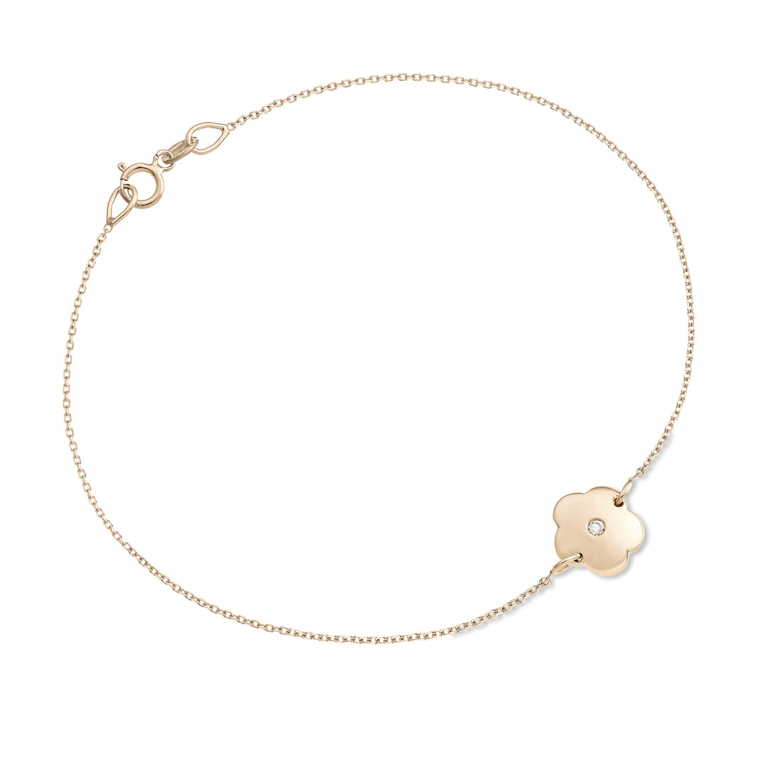Nihama br 18k flower 0.01 ct rose gold NB5041O3BR001