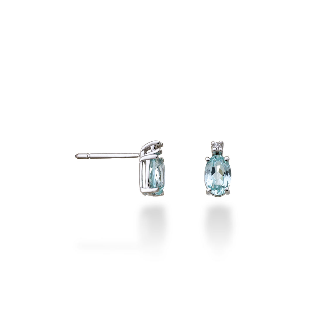 Nihama oder 18k ovaler Paraiba-Turmalin 6x4 ct.1,40 Durchm. ct.0,02 NO5023O4PAR