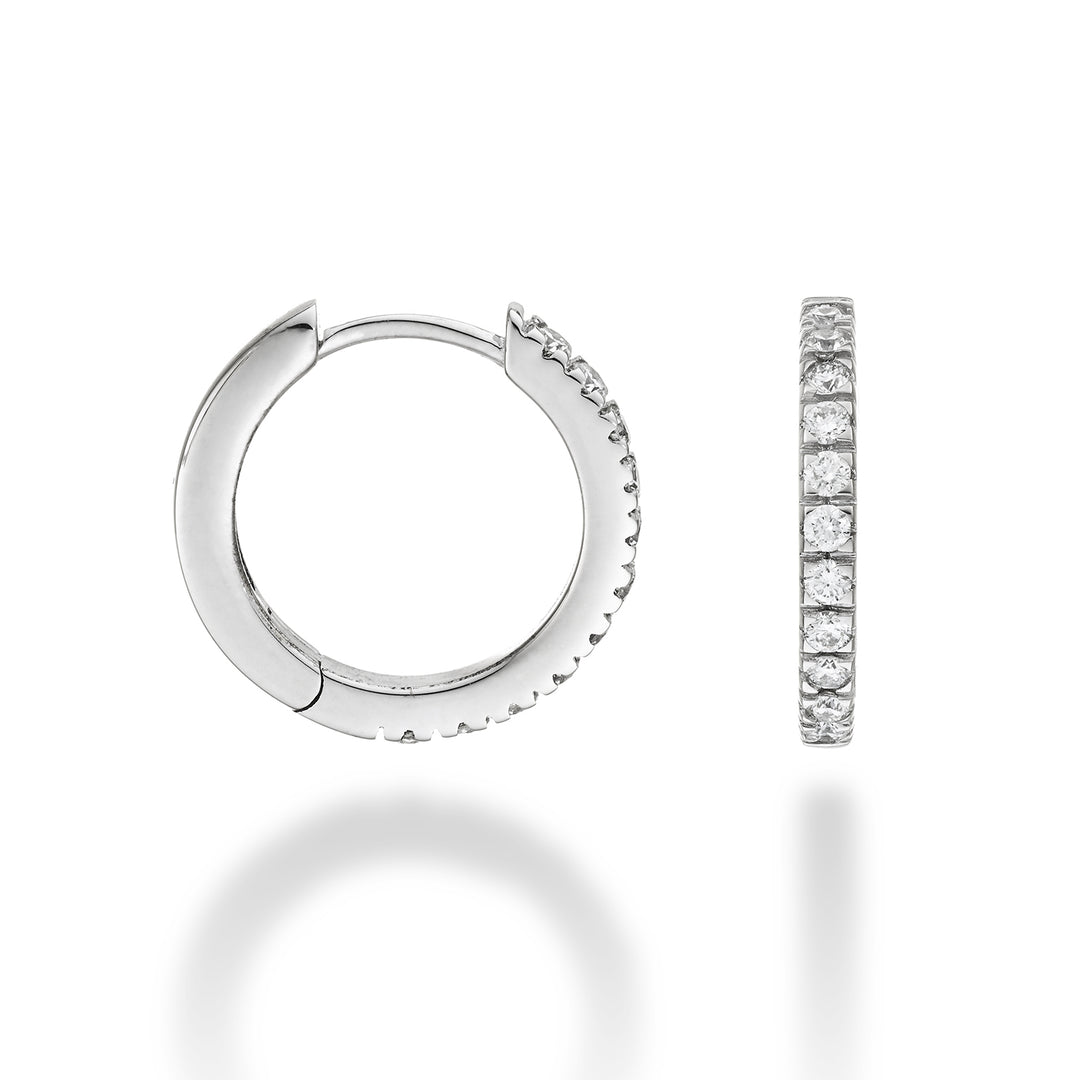 Mikiko eller 18k ct.0,35 str. 4 hvidguld diam. øst. 15 mm MO5079O4BR035-4