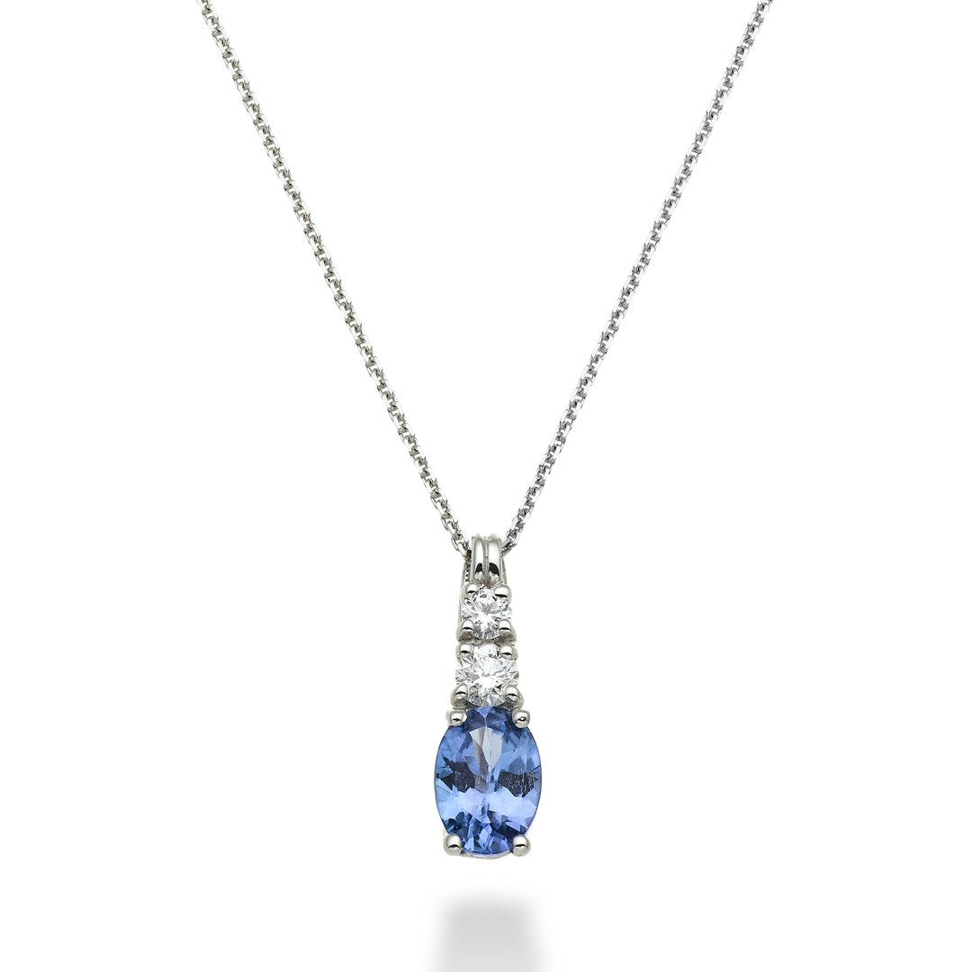 Mikiko cl 18k tanzanit n. oval 7x5 ct.0.60 dia ct.0.15 MD5056O4TZN
