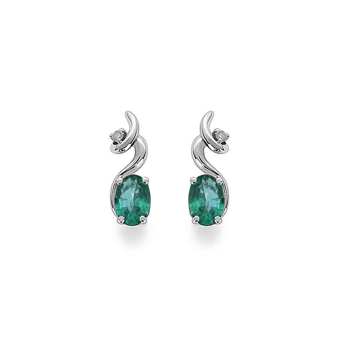 Nihama oder 18 Karat Smaragd Nr. oval 6x4 ct. 1,00 Durchm. 0,02 ct NO5013O4SMN100