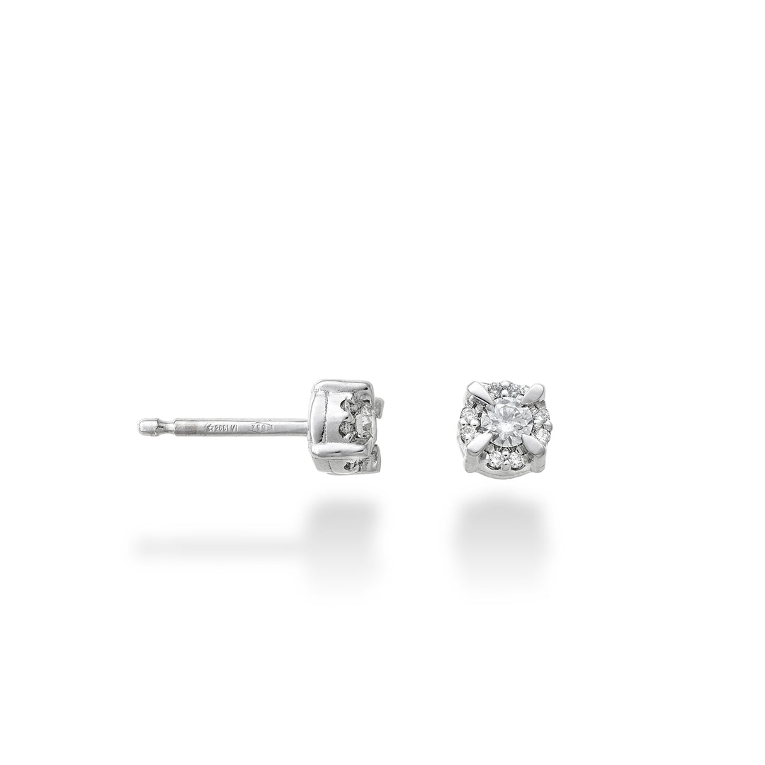 World Diamond Group Ohrringe p.luce Diamanten zwischen Zinken 0,19 ct OPLC421DI19-24128110027