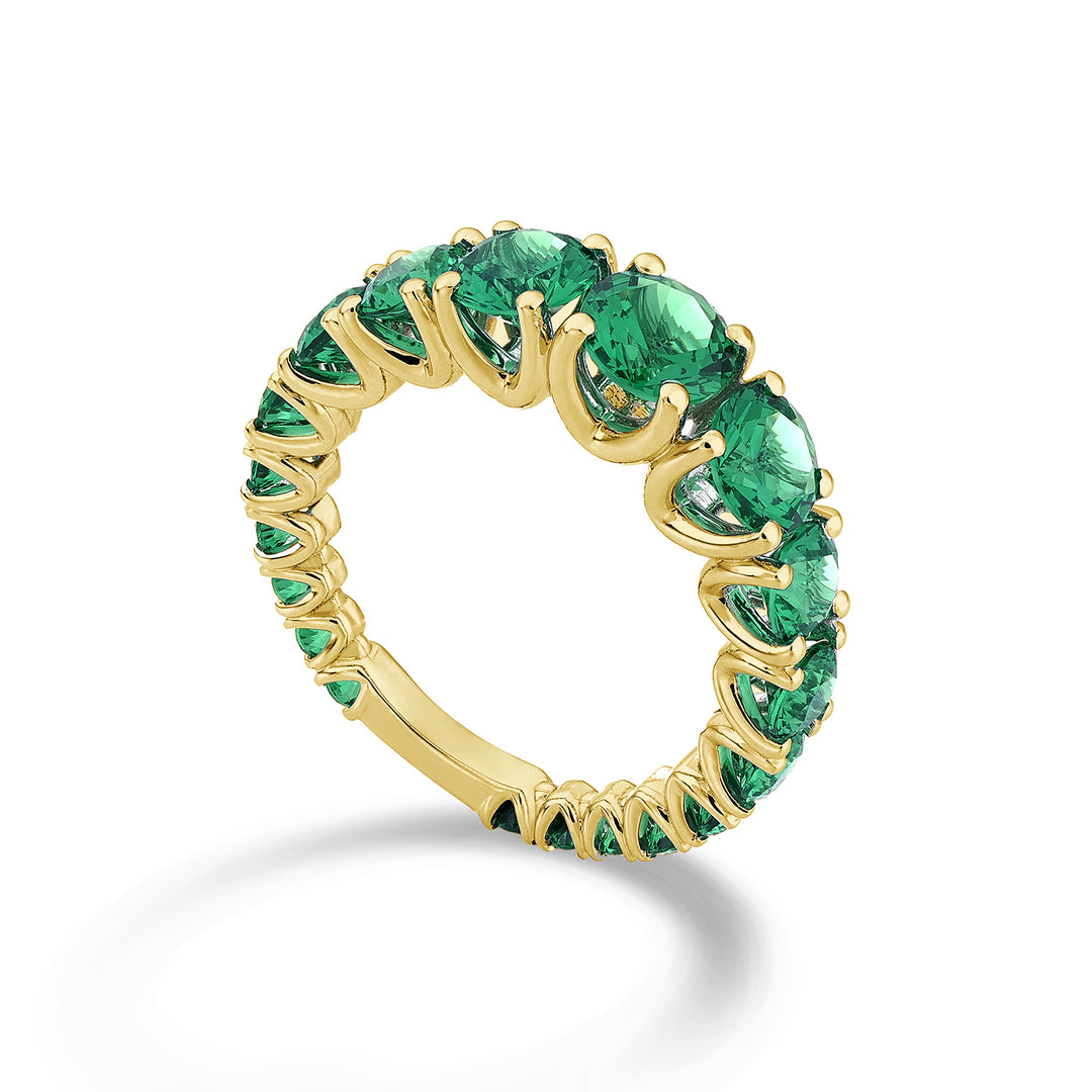 Mikiko an 18kt emerald graduated lab with yellow gold bar MXDABIC1498SMO1