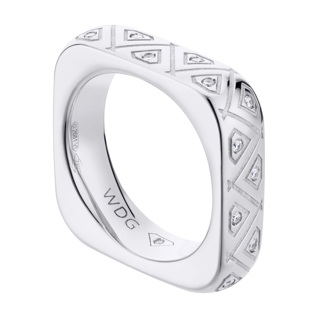 Golay girodito ring cubika line texture ACUBTEXDI-19344110100