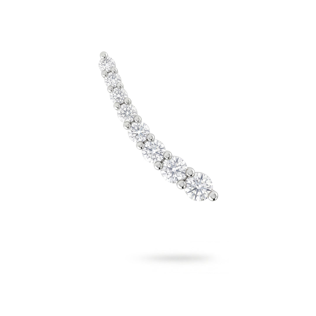 Golay multi-stone comma scalar earring 0.71 ct right OMP884DBDX-26142110147