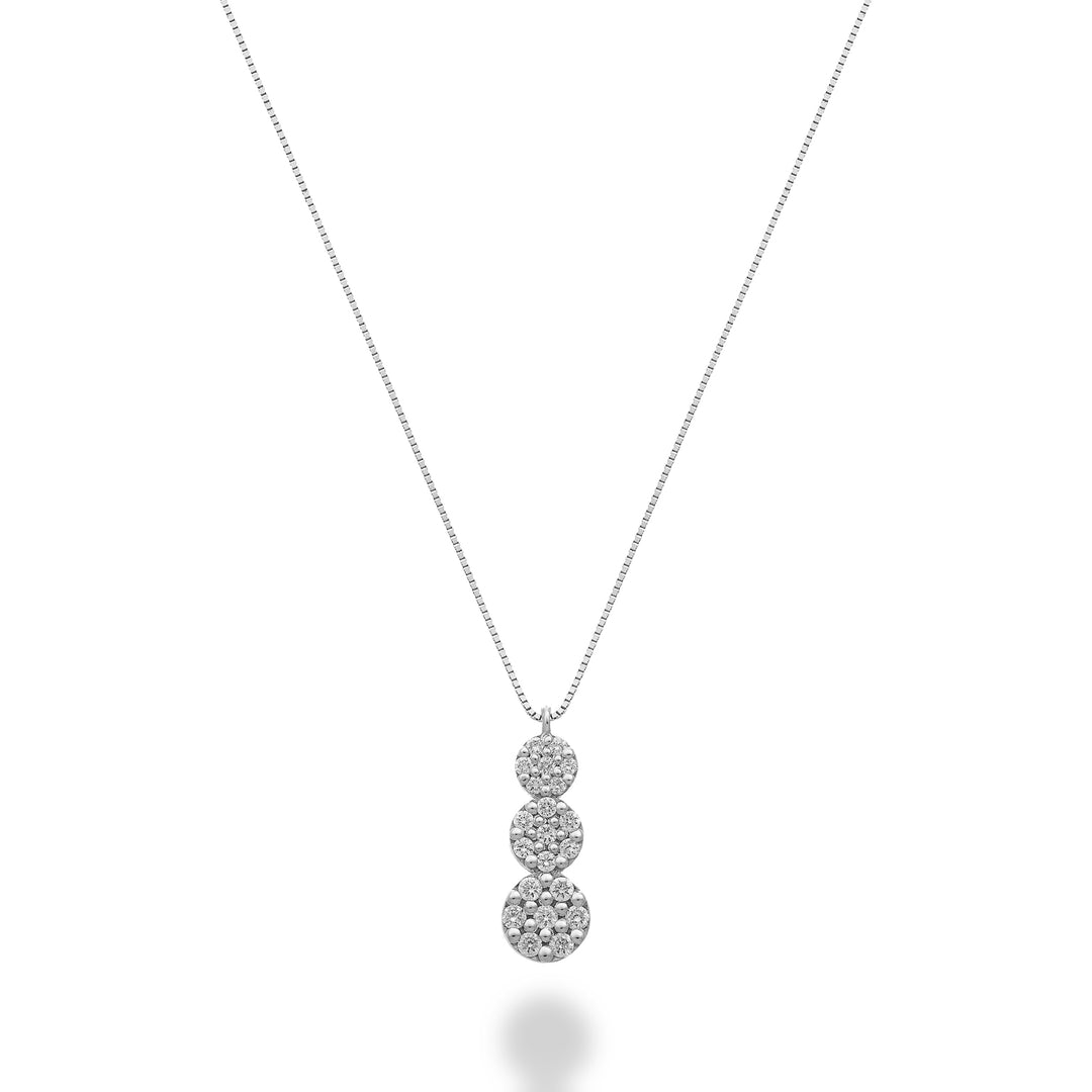 Mikiko cl 18k trilogy with seven stone pads, set with diamonds MD5198O4BR016