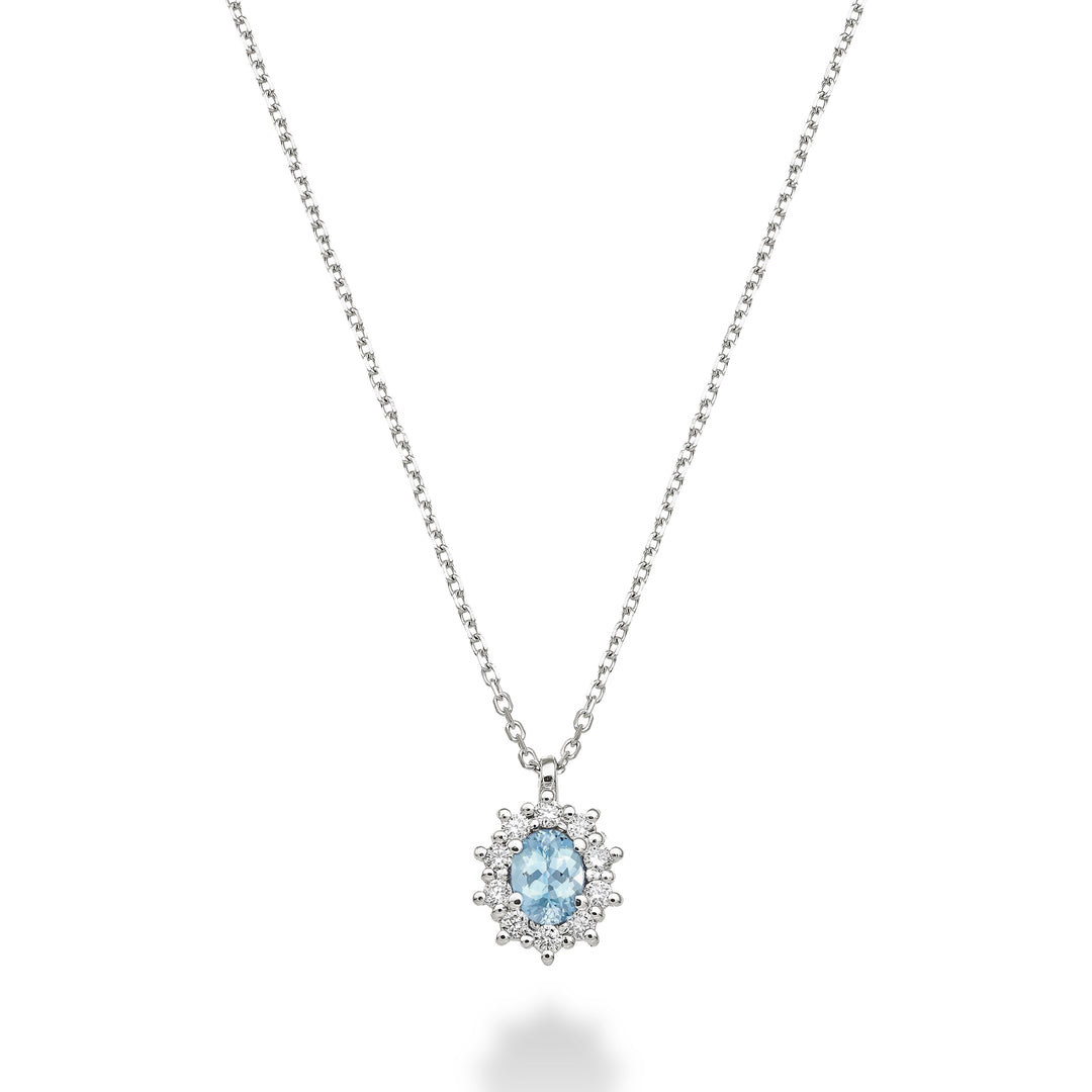 Mikiko cl 9k oval akvamarin 4x3 ct.0,14 diam. ct.0,08 MD5125R4AM