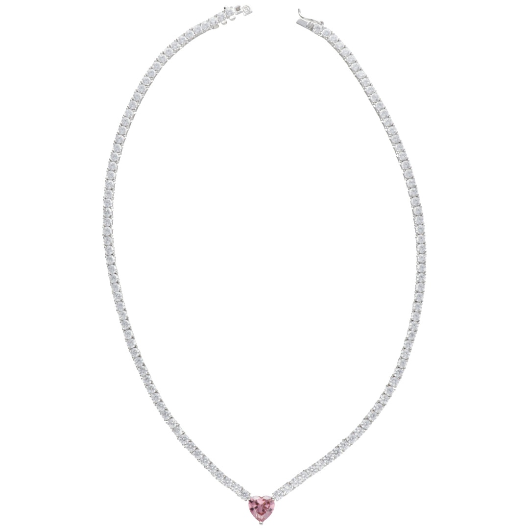 Mikiko cl ag925 gem swarovski vit och rosa MD7585A4ROSA000