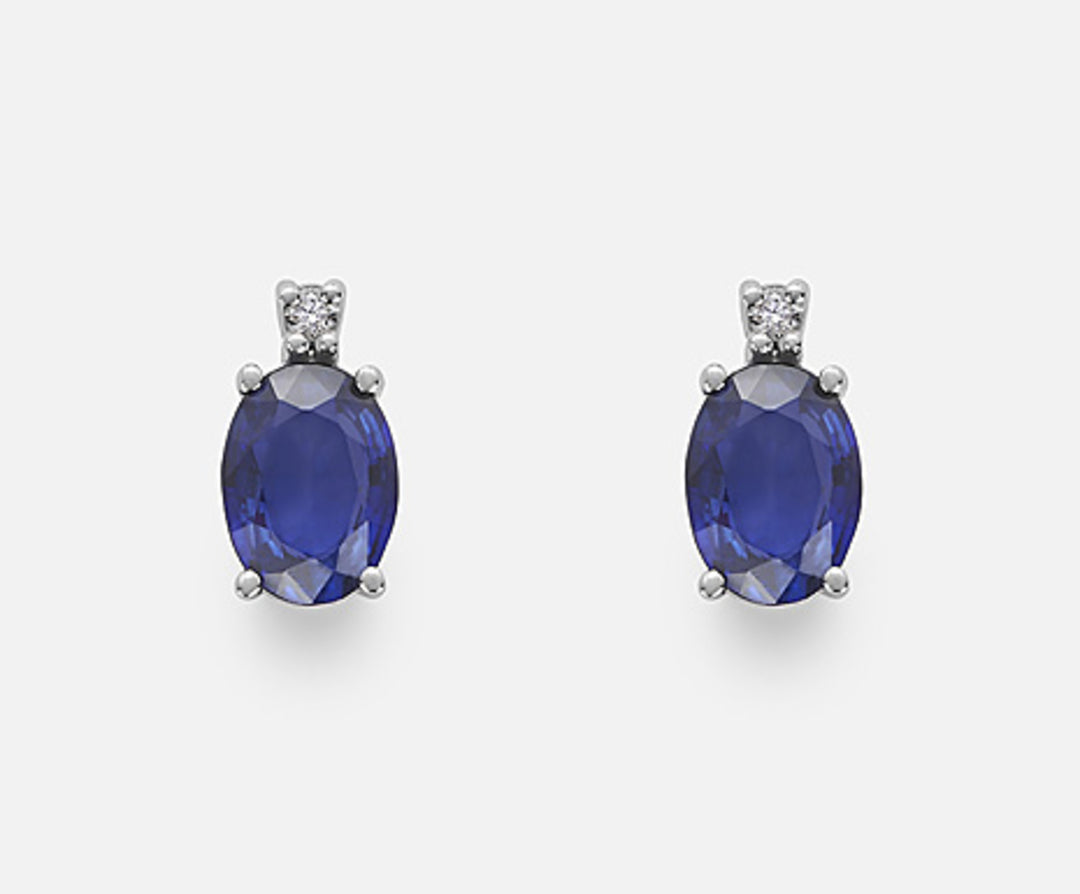 Nihama oder 9k Saphir Nr. oval 7x5 ct.1,60 Durchm. ct.0,03 NO5024R4ZFN160