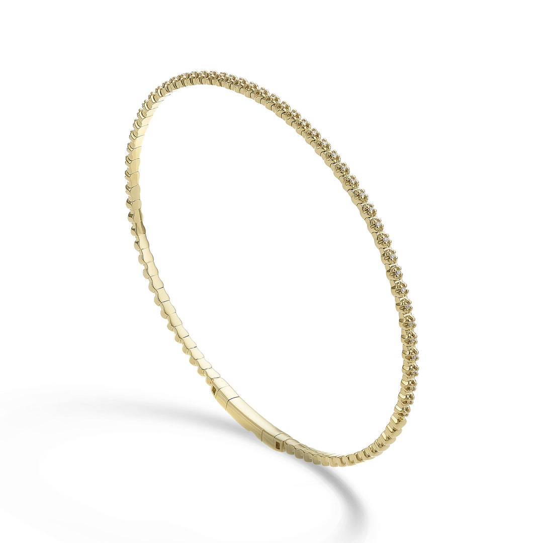 Golay br 18k Tennis Flex Halbdrehung Durchm. 0,12 ct Gelbgold 17 cm GBFLEX005DIO1