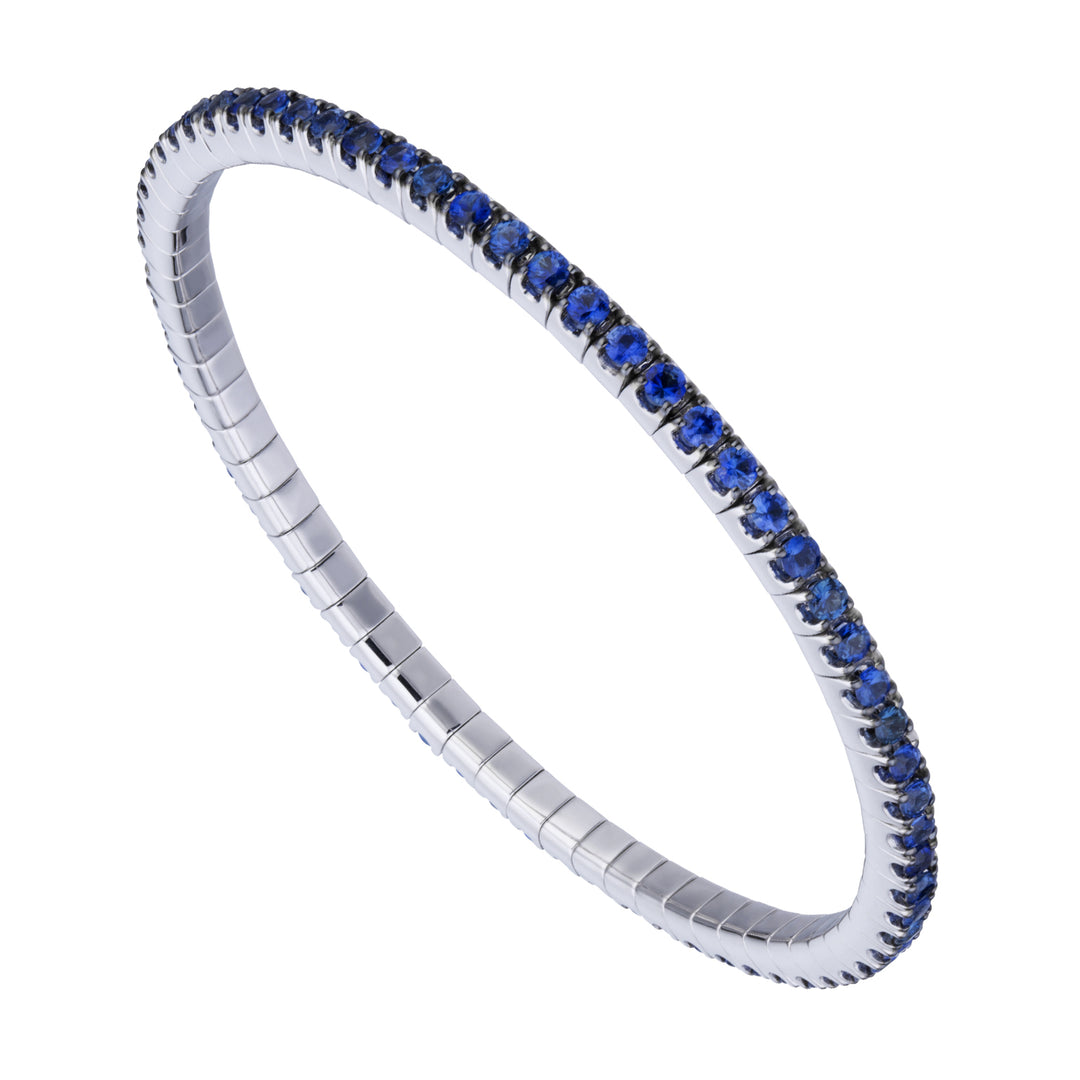 Golay elastiskt tennisarmband med safirer ct. 0,05 BTE005SZB5-22068110052