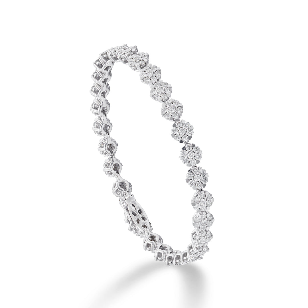 Golay tennisarmband i flera stenar med diamanter BTCM001D350-22355110014