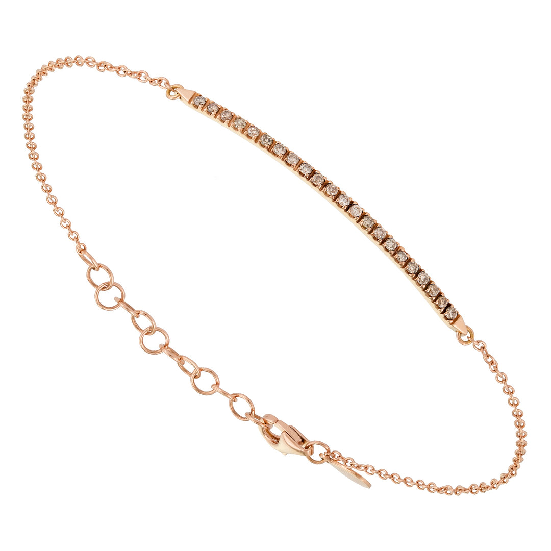 Golay-Armband mit Stab aus braunen Diamanten BGE002-1BW