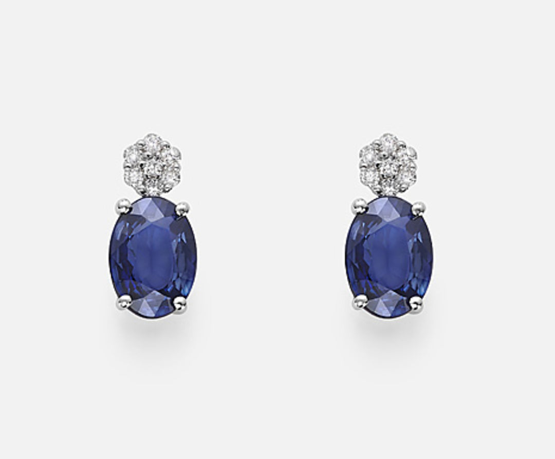 Nihama oder 18k ovaler Saphir 7x5 ct.1,60 Durchm. ct. 0,08 NO5014O4ZFD
