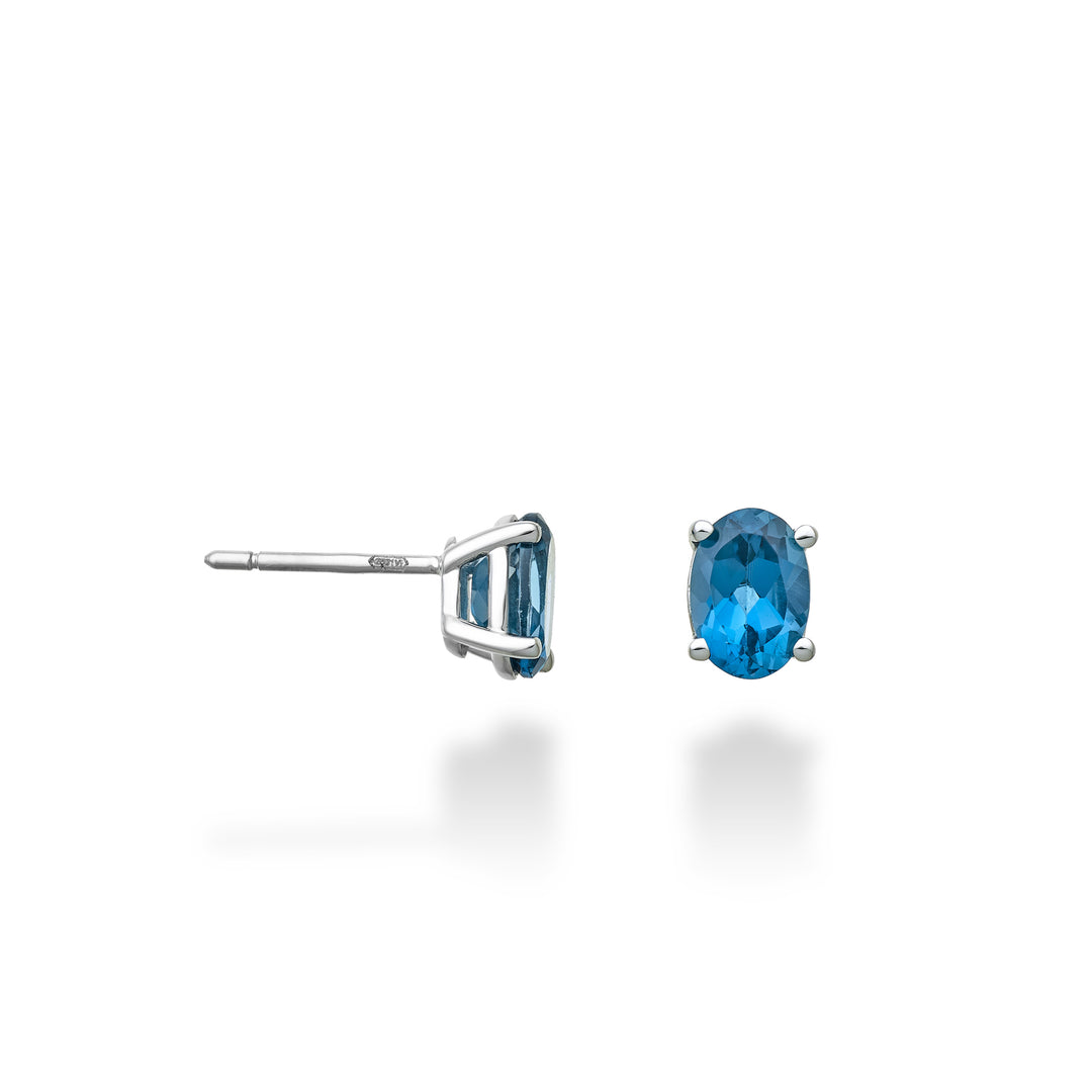 Nihama oder 18 Karat ovaler Londoner Blautopas 7x5 ct.2,00 NO5121O4TPBL