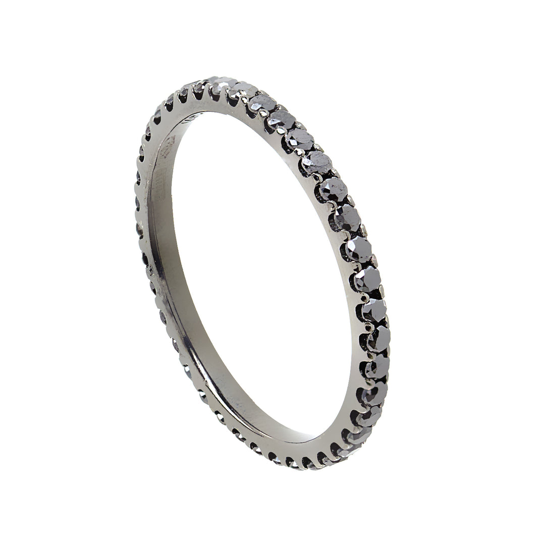 Golay black eternity ring AIM003N