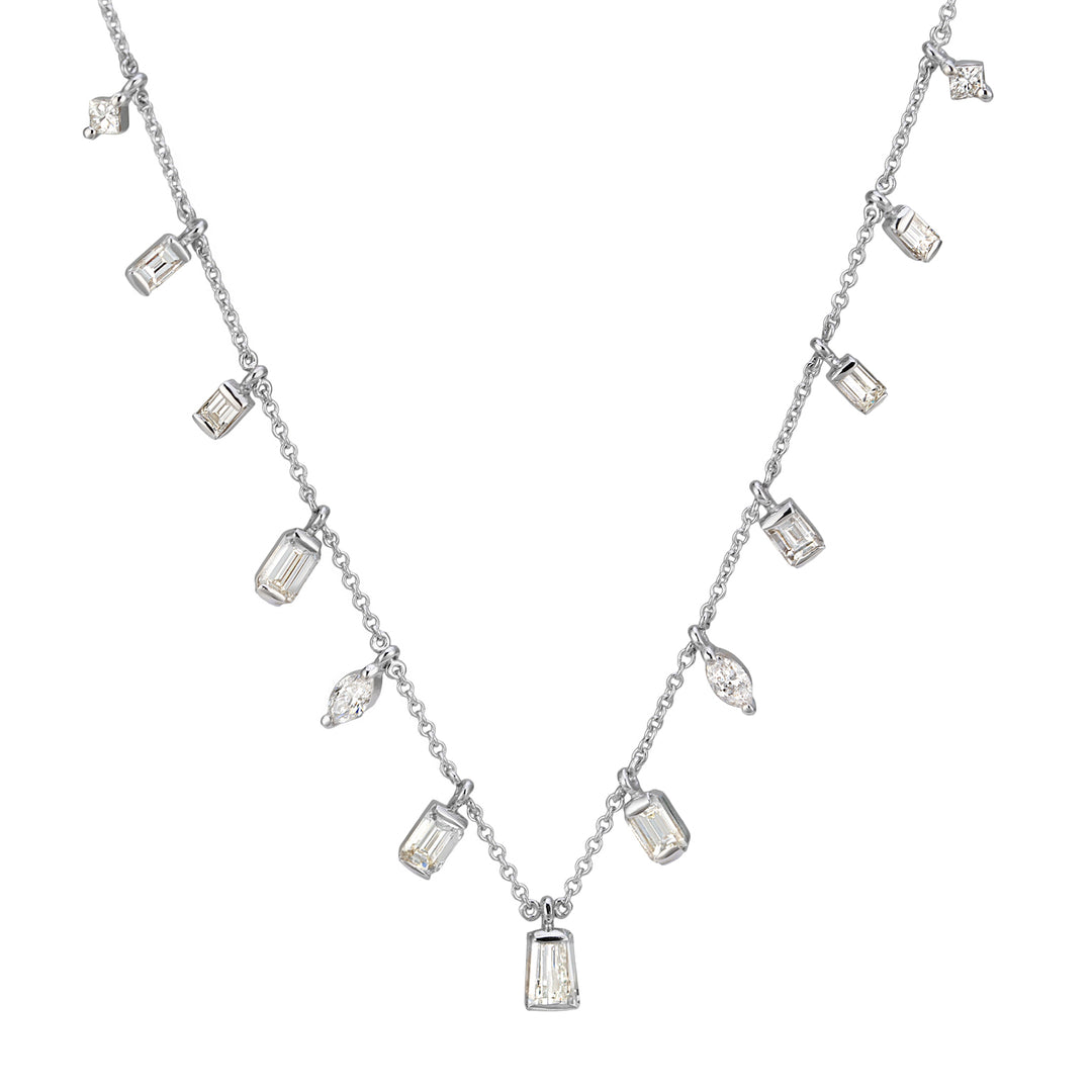 Golay-Halskette mit Anhängern in verschiedenen Formen, 2,33 ct GPU410D-25185110093