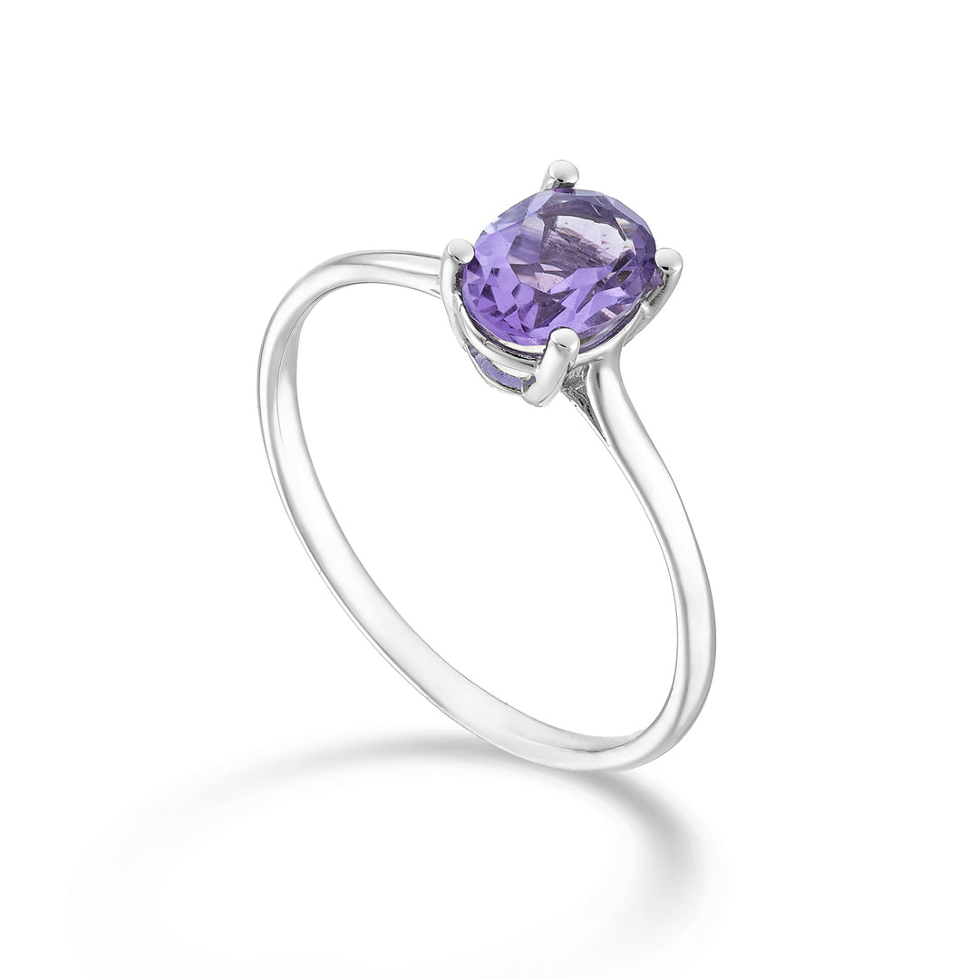 Nihama an 18k oval amethyst 7x5 ct.0,60 NA5171O4AMET
