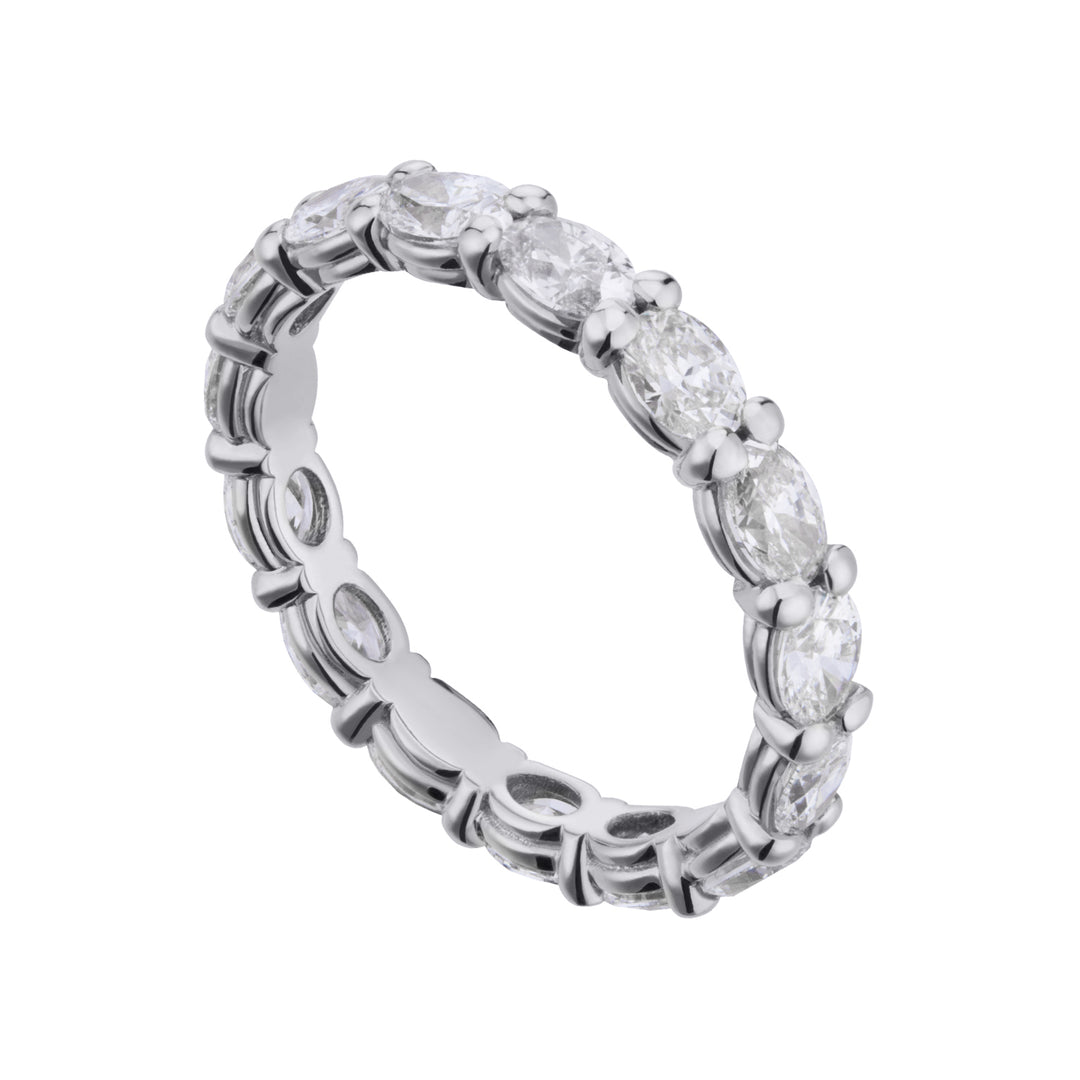 Golay evighet med ovala diamantstenar som väger 0,40 ct AET004DI40-22206110012
