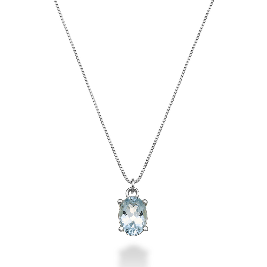 Mikiko cl 18k ovaler Aquamarin 7x5 ct.0,50 MD5141O4AM
