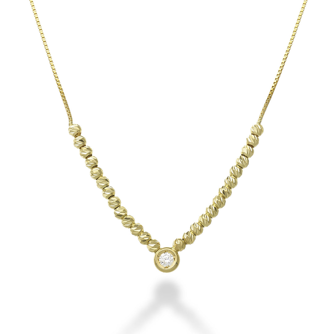 Nihama cl 18k ct.0.03 - spejl - gult guld ND5038O1BR003